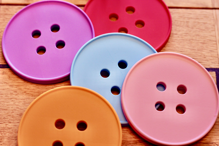 Giant button coaster
