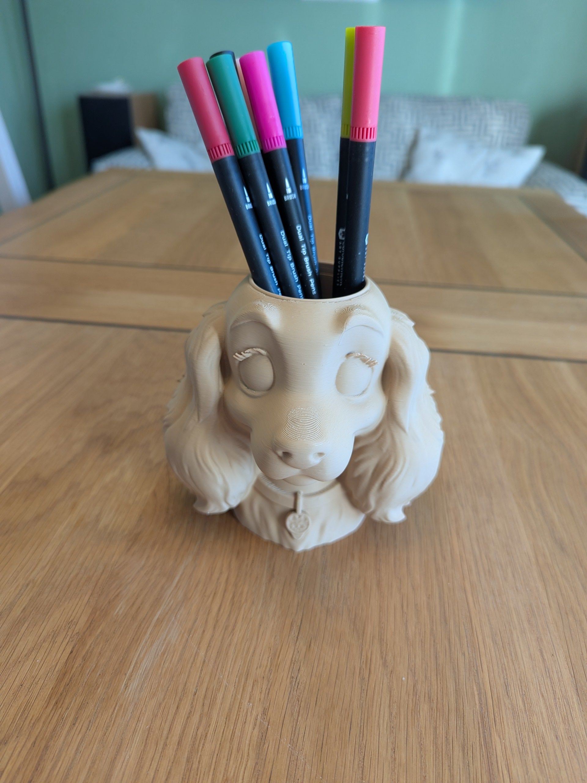 Dog Shaped Pen Pot