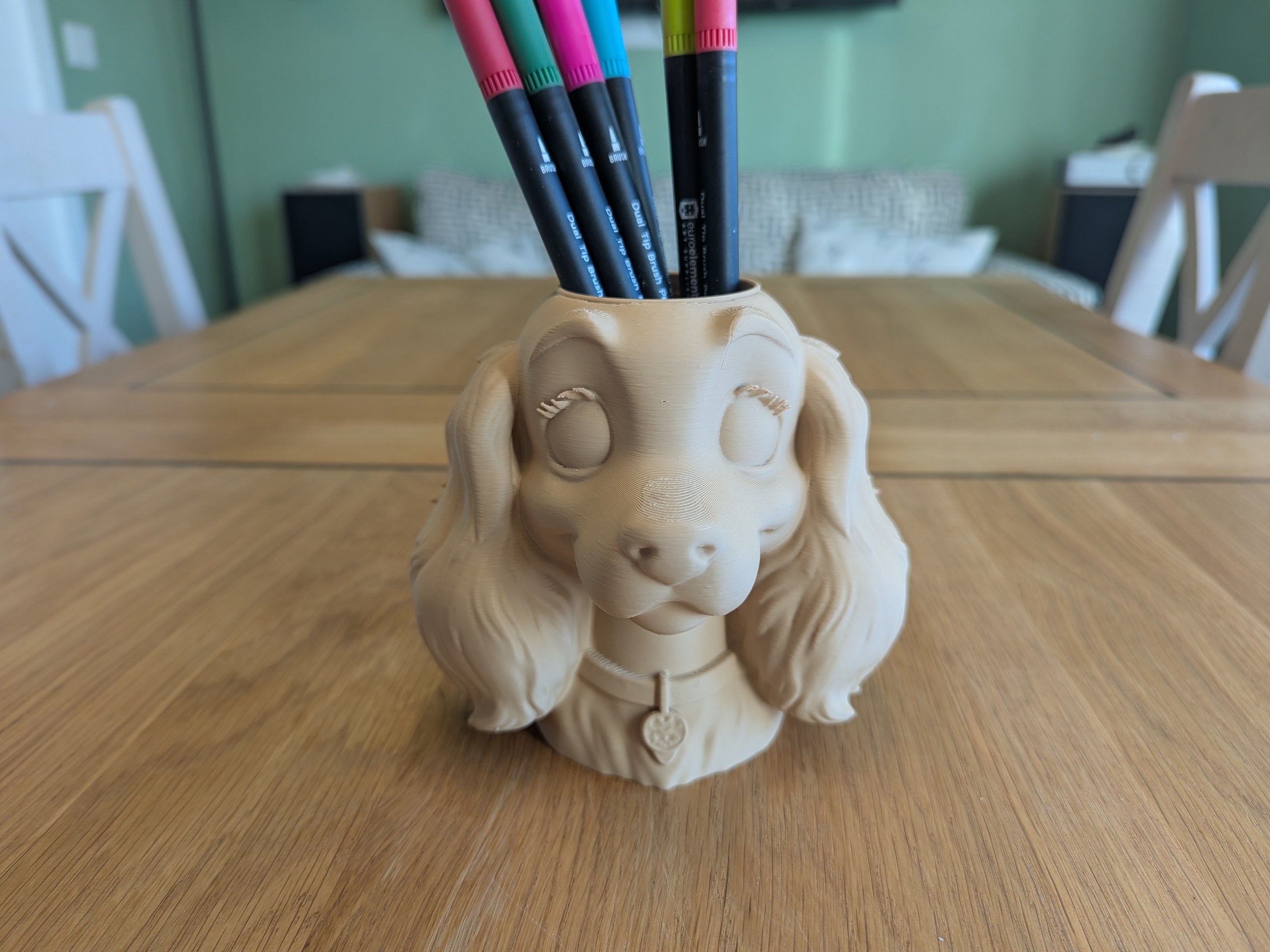 Dog Shaped Pen Pot