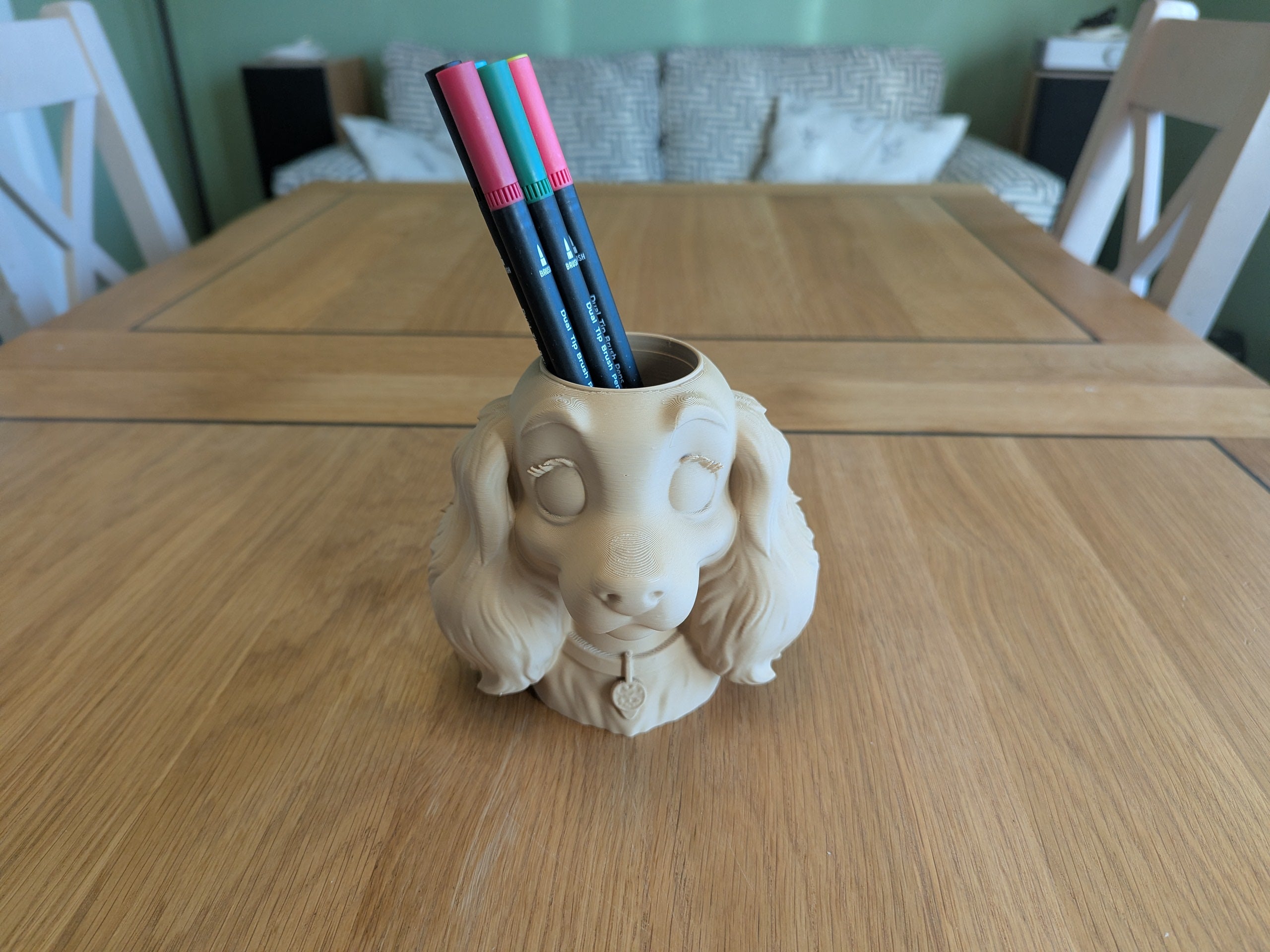 Dog Shaped Pen Pot