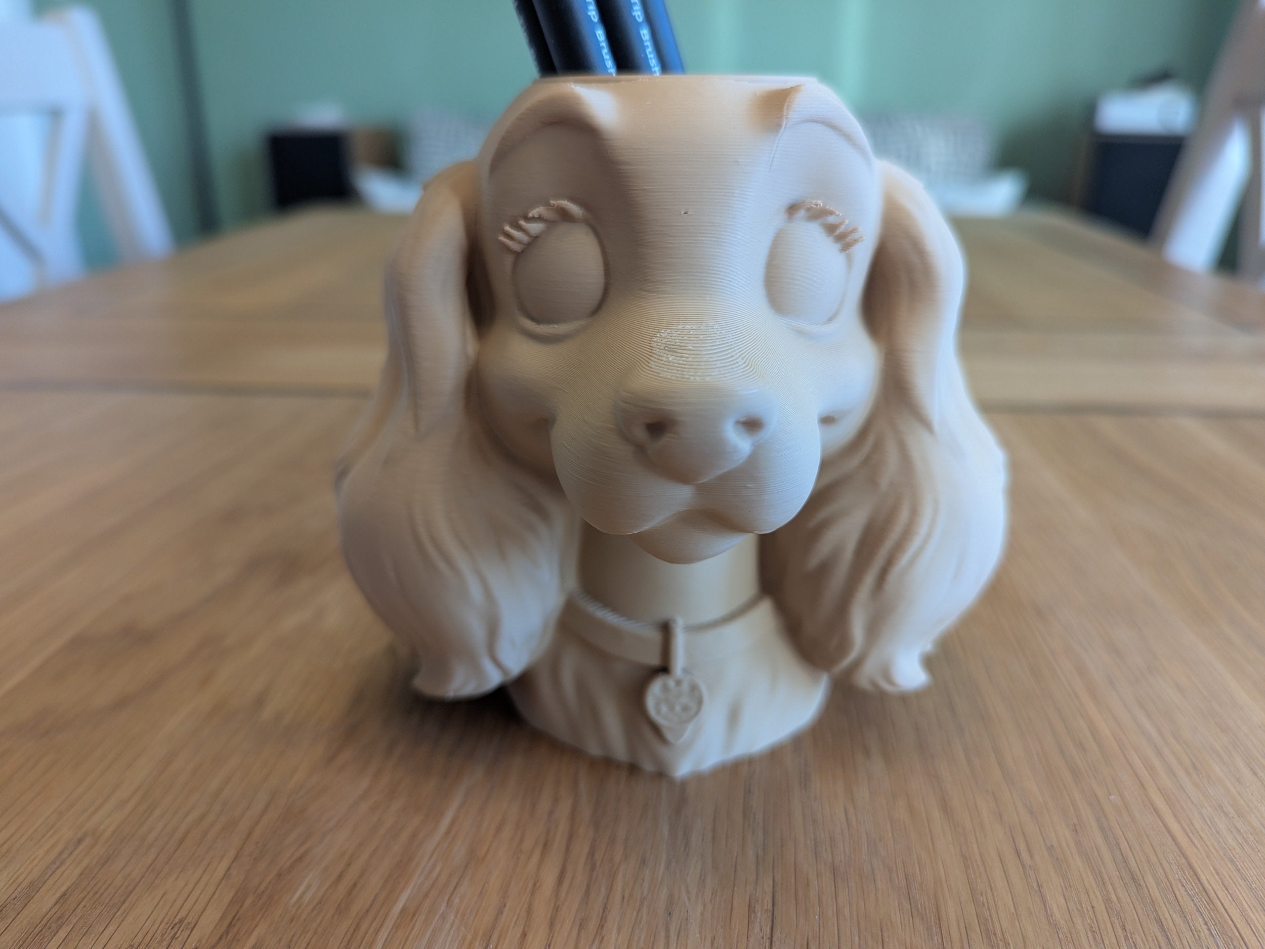 Dog Shaped Pen Pot