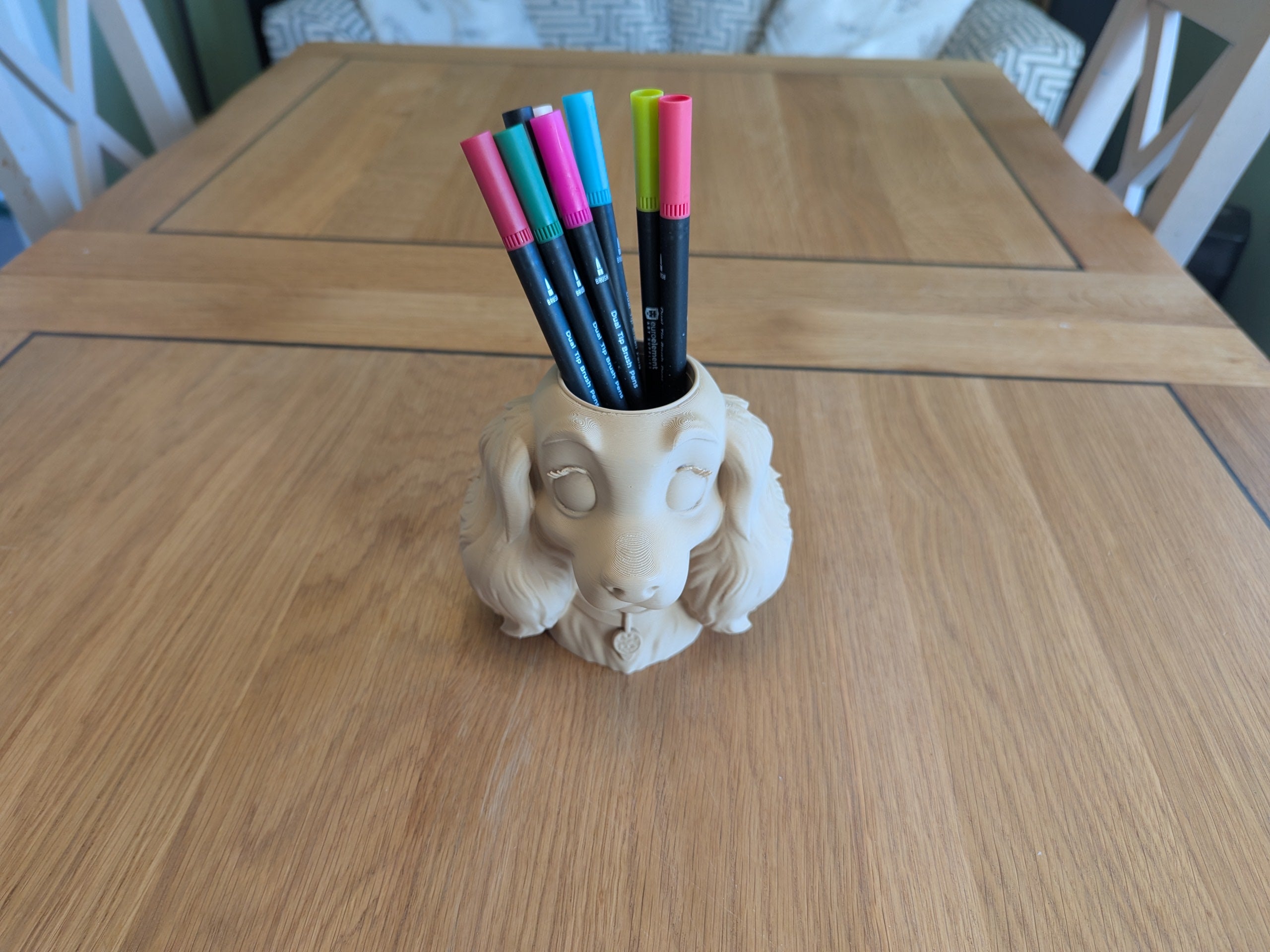 Dog Shaped Pen Pot