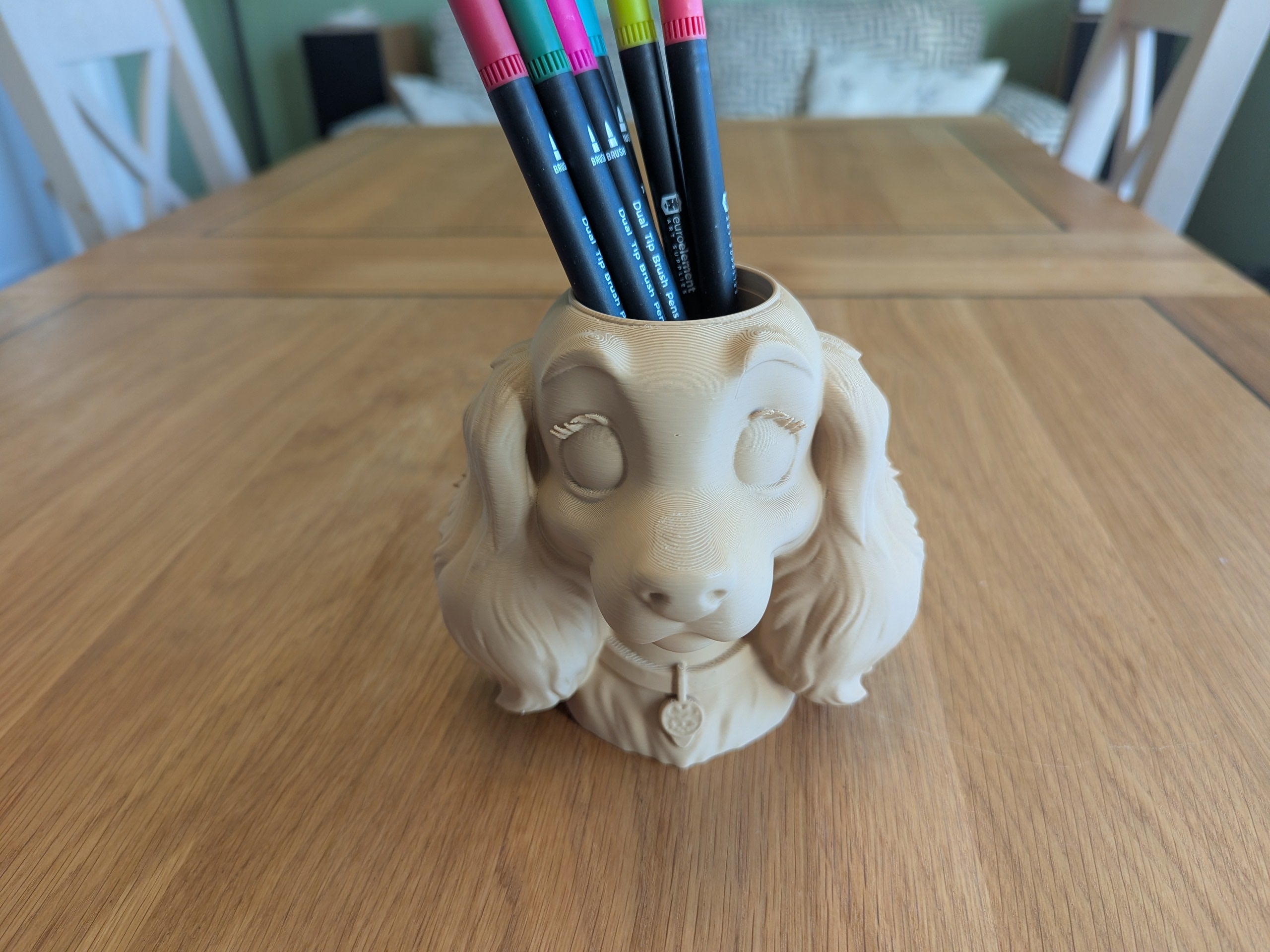 Dog Shaped Pen Pot