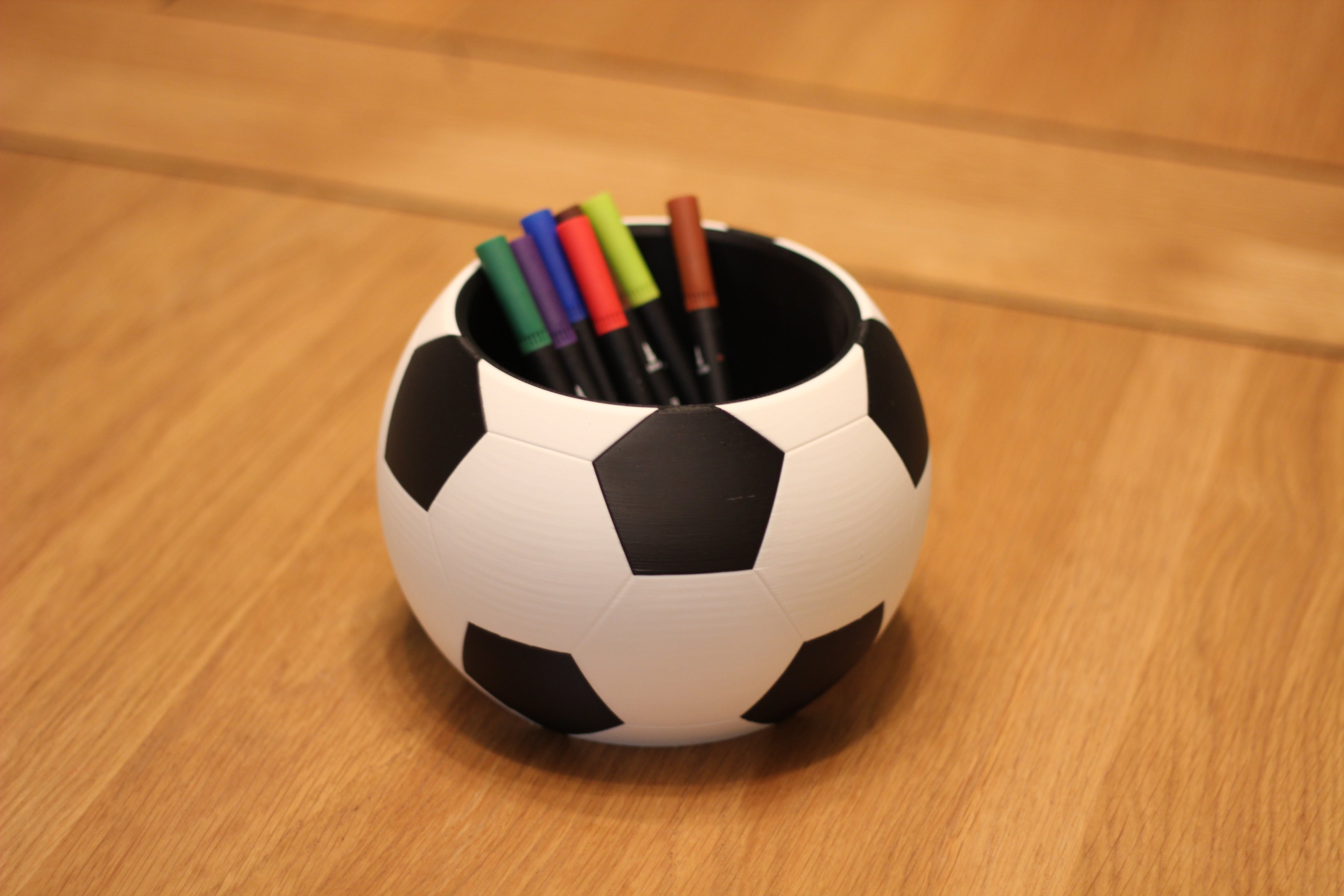 Football Shaped Pencil Pot