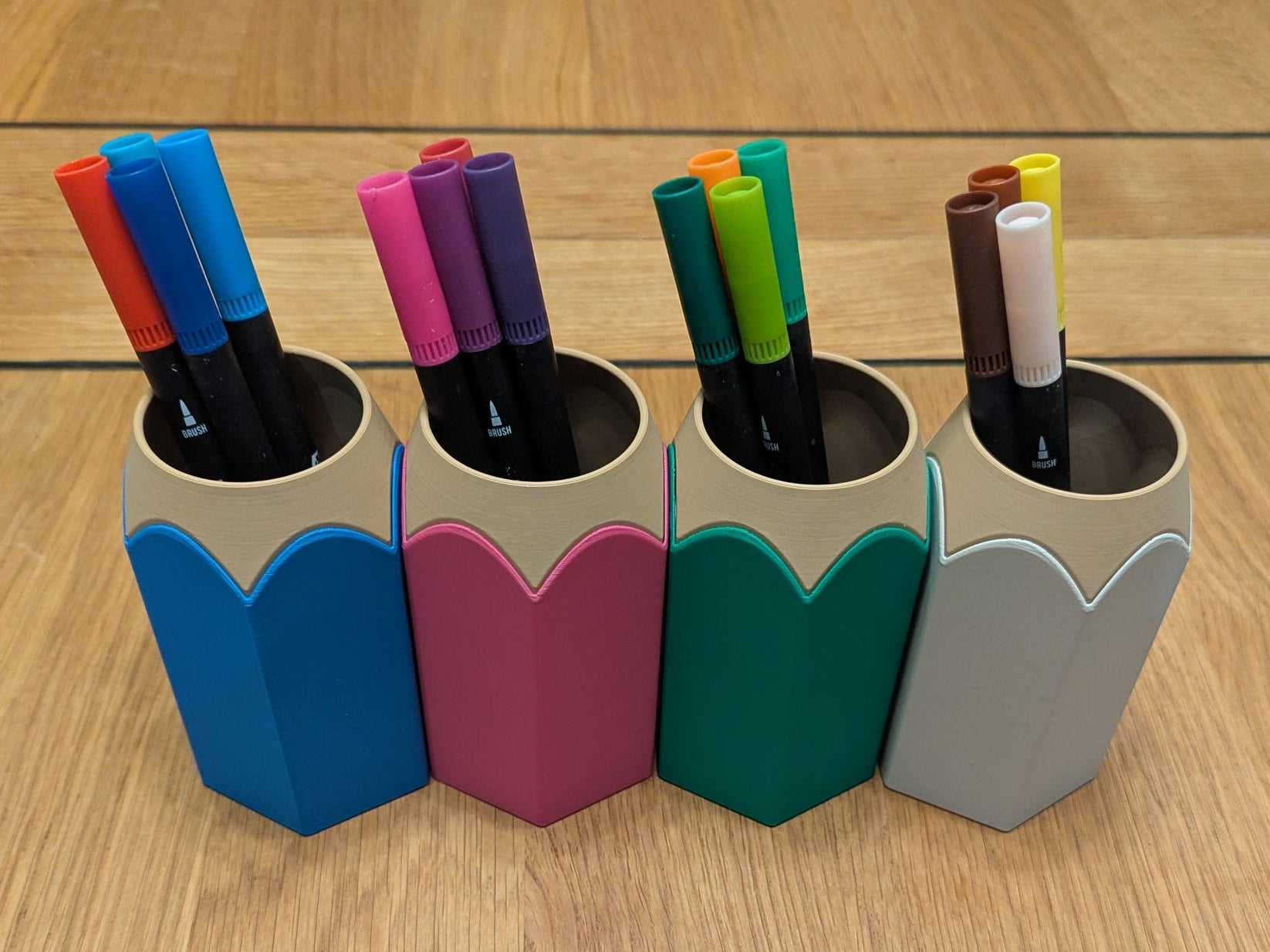 Pencil-Shaped Pencil Pot