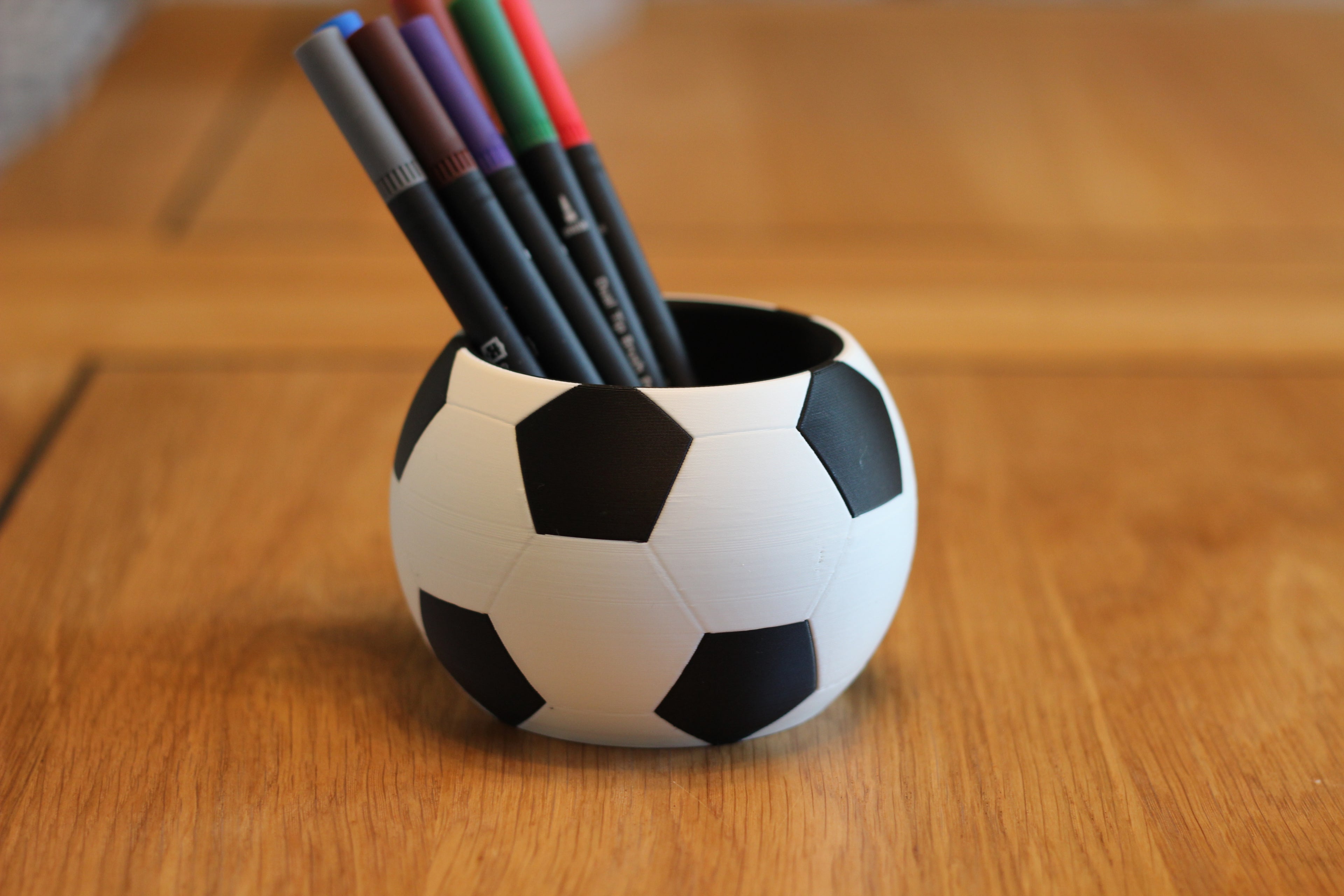 Football Shaped Pencil Pot